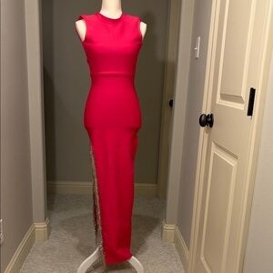 Beulah Vibrant Hot Pink Sleeveless Gown